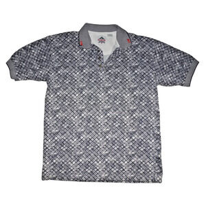 Vintage Reebok Golf Polo Shirt Mens Size XL Geometric All Over Print 90s